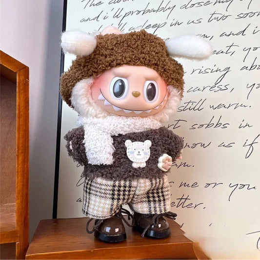Labubu Grey Bear Outfit - BuBu Boxes