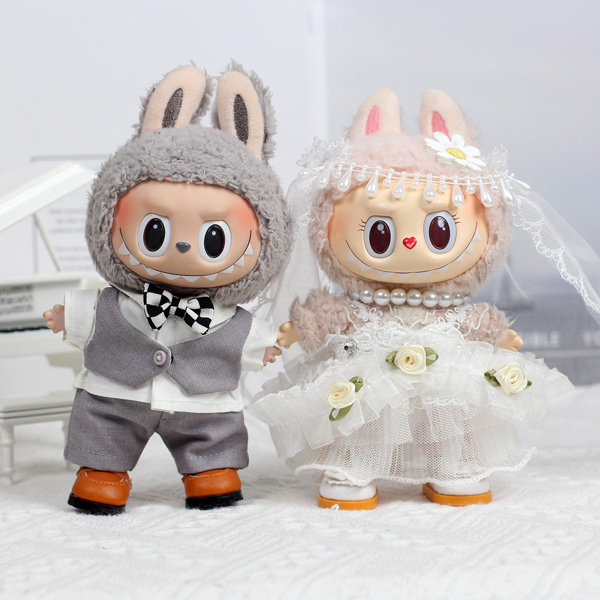 Wedding dress wedding for Labubu - BuBu Boxes