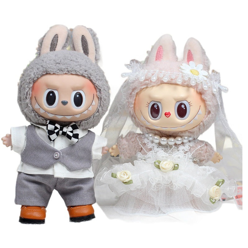 Wedding dress wedding for Labubu - BuBu Boxes